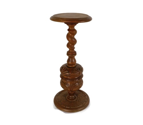 Ornate carved wooden barley - carved,