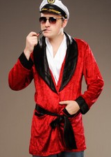 Mens Hugh Hefner Style Red