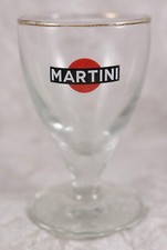 1 x small Martini glasses 3.5 inches tall advertising collectable home bar