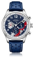 Rotary Chronograph 1977 'Cooler' Limited Edition (42mm) Blue Textured