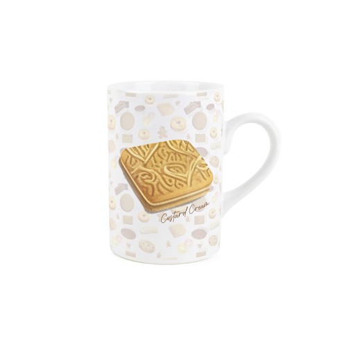 Custard cream ceramic mug - cream,