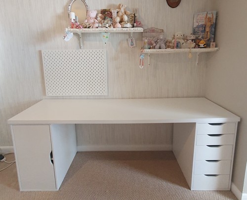 Ikea desk white - ikea,