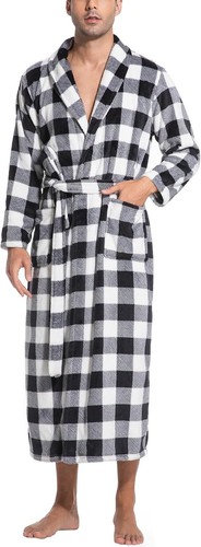 Mens fleece bathrobe warm - mens,