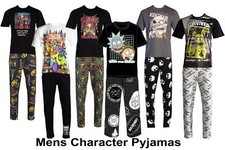 Mens Novelty Character Marvel Cotton Pyjamas Lounge Set Size S - 2XL