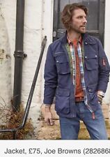 Mens JOE BROWNS Size Large Lightweight Jacket  Coat Zip Away Hood Pockets