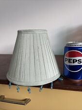 Laura Ashley Duck Egg Blue / Green Medium Clip On Light Shade Shabby Chic Beads 