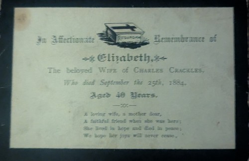 Victorian mourning memorial - mourning,
