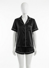 Womens Satin Pyjama Set Silky