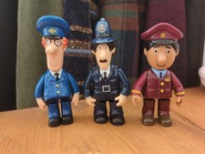 3 x Postman Pat Toy Figures - PC Selby / Ajay - ER Plc Entertainment Rights