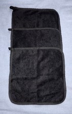 Microfibre Towels X 3 Black
