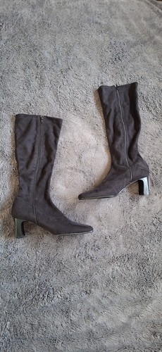 Bhs black suede knee - suede, high