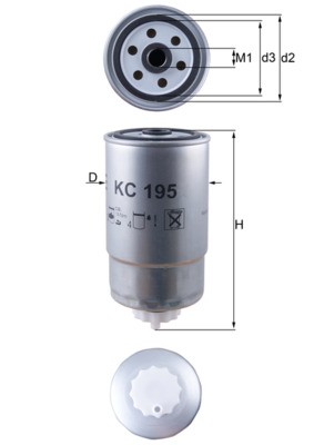 195 knecht fuel filter for - kc,