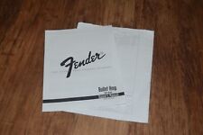 FENDER Bullet Amp PR 241 OWNERS MANUAL Multi Language Instructions Instruction