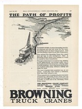 1927 Browning Truck Crane Ad