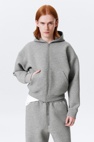 Grey weekday zip - , hoodie