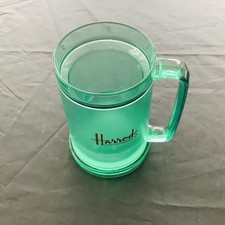  Harrods  Frosted Green Cool Beer Tanker Freezer Mug plastic in Great Condition 