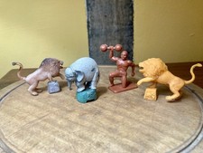 Vintage Kelloggs Sugar Smacks Circus Figures Strongman Elephant 2no. Lions 1959