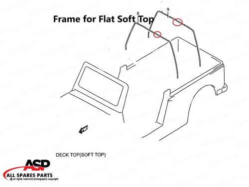 Flat frame set for replacement - frame,