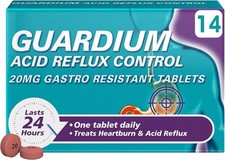 GUARDIUM ACID REFLUX CONTROL 20MG - 14 TABLETS