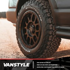 FOR VW CRAFTER 5x120 TOMAHAWK KATO 17" WHEELS SATIN BLACK BF GOODRICH 245/65