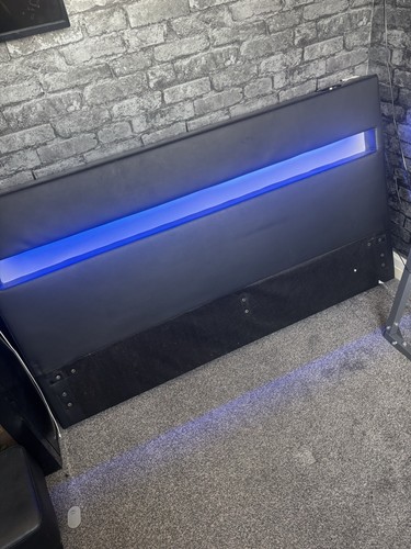Black double headboard - double,