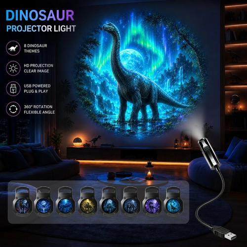 Dinosaur projector night - dinosaur,