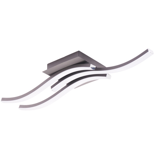Modern triple wavy strip - triple, flush