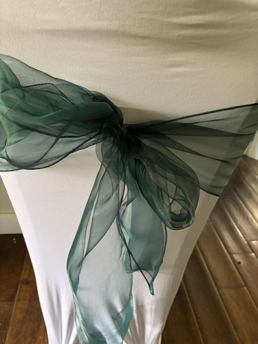 Emerald green organza wedding - emerald,