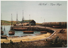 Kevin Platt The Cobb Harbour Wall Lyme Regis Dorset Art Postcard - unused