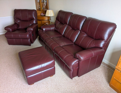 Sherbourne leather sofa - leather,