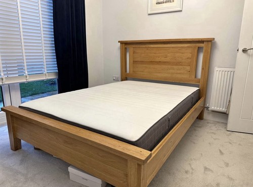 Solid oak bed - oak,