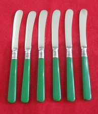 6 X Vintage M.LJ EPNS Butter