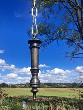 Cistern / Curtain Pull Handle Brass Large French With Chain