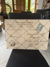 Shabby chic linen postcard - shabby,