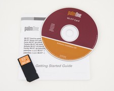 Palm One 802.11b WiFi SDIO adapter card and disc.  For Tungsten and Zire.