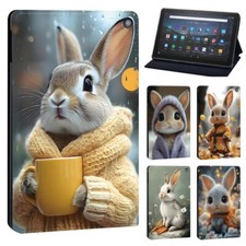 PU Leather Stand Folio Cover Case For Amazon Fire 7/HD 8/HD 10/10 plus