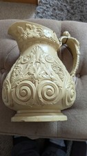 William Ridgway & Co Pan relief moulded stoneware jug Bacchus c1830 24cm