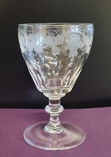  Stuart "Audley"  wine Crystal Glass with Grape & Vine & Petal Cutting