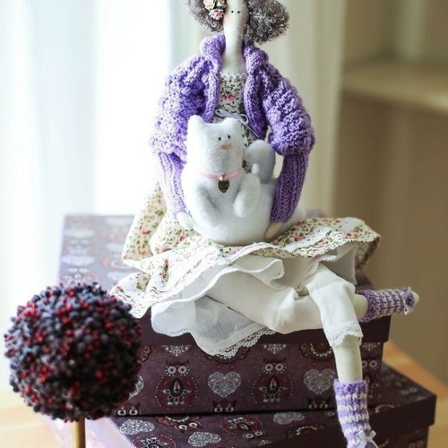Handmade collectible toy - handmade, tilda