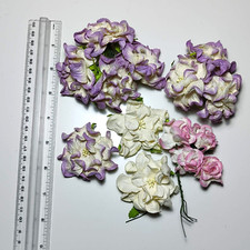 Mix of large craft decorative flowers all purpose album cards embellishment #2