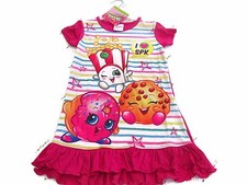   Girls Shopkins Nighty Nightie Night Dress Sleepwear 2-3 to 7-8yrs (I love SPK)