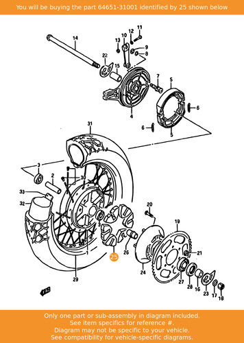 Suzuki absorber rear hub - suzuki, absorber,rear