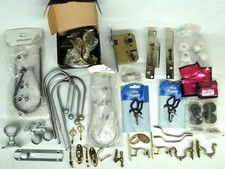 Bulk Job Lot Curtain Tie Backs Door Cupboard Handles Lock Key Hooks Stops etc.