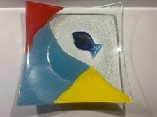 Vintage Glass Dish Fruit Bowl