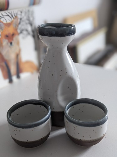 Ceramic japanese sake set - japanese,