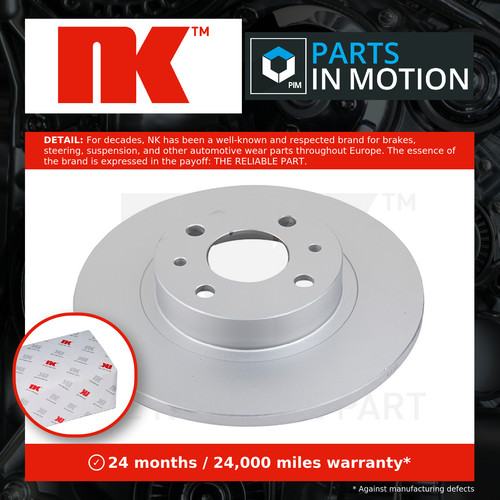 Brake discs pair solid fits - solid,