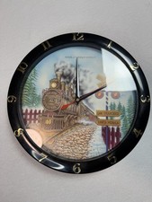 Train Motif Wall Clock 1996