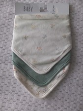 Baby Girls Floral X3 Bibs