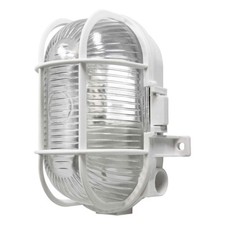 Lumilife IP44 Oval Bulkhead - White - S5880