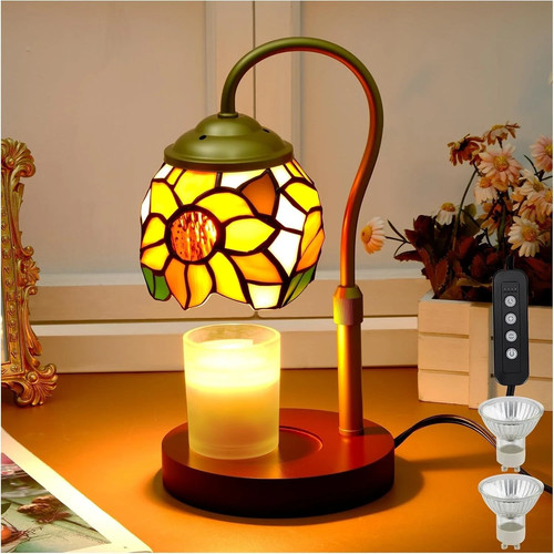 Tiffany sunflower candle - sunflower,